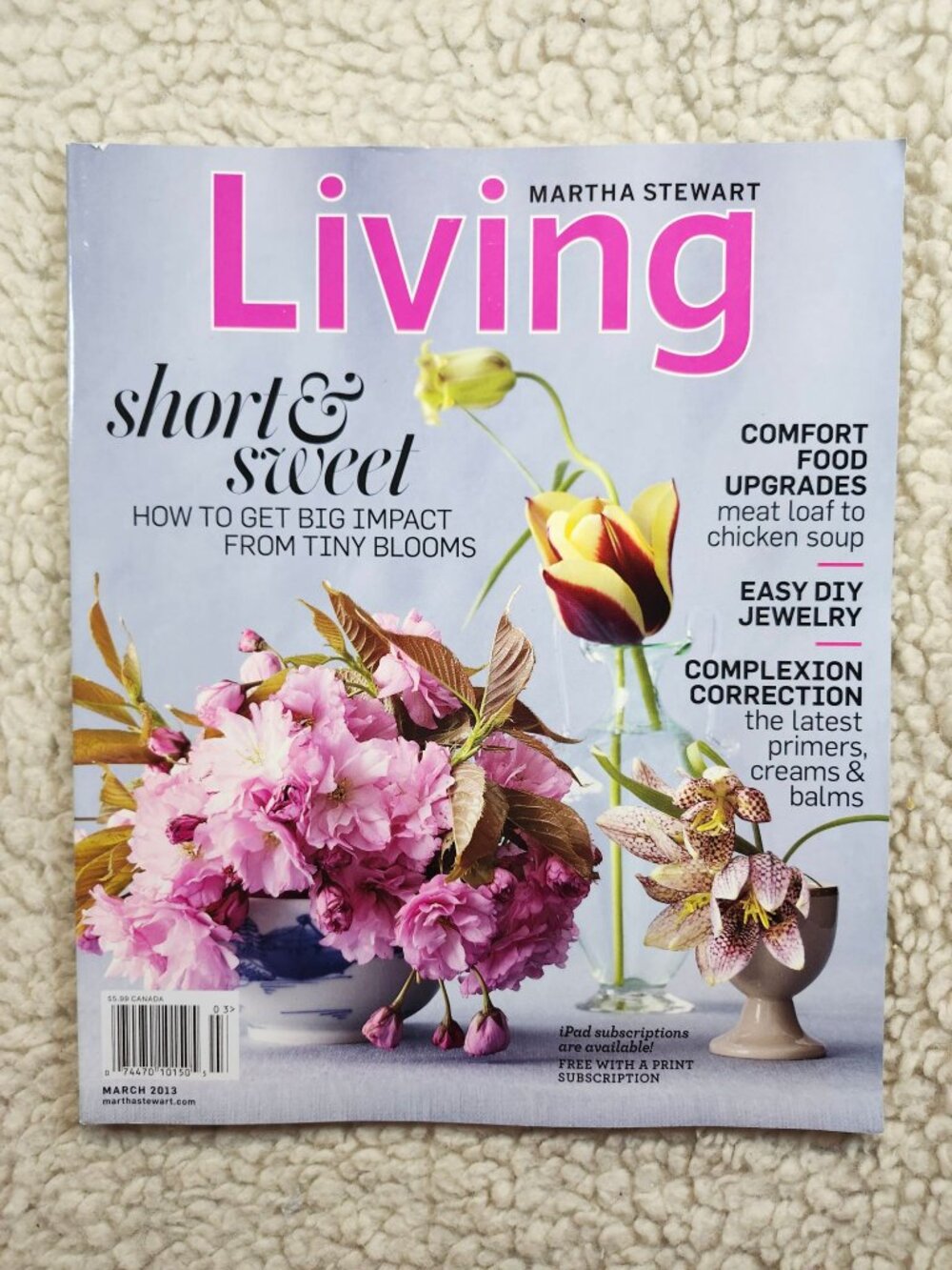 Martha Stewart Living Magazine March 2013 Home Lifestyle Issue Recipes Decor
